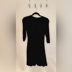 Topshop Black Long Sleeve Dress